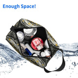 Drdhnet Gay Swirls With Golden Specks Makeup Bag Organizer Toiletry Bag Portable Storage Travel Cosmetic Bag With Zipper For Women