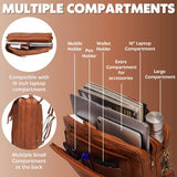 DreamController Real Leather Backpack Convertible 5in1: Laptop Bag, Shoulder Backpack, Messenger-Crossbody, Trolly Strap & Top Handle Vintage Tan