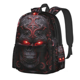 Droerfes Skull Backpack School Bag Lightweight Bookbag Laptop Travel Daypack For Kids Girls Boys Teens