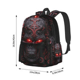 Droerfes Skull Backpack School Bag Lightweight Bookbag Laptop Travel Daypack For Kids Girls Boys Teens