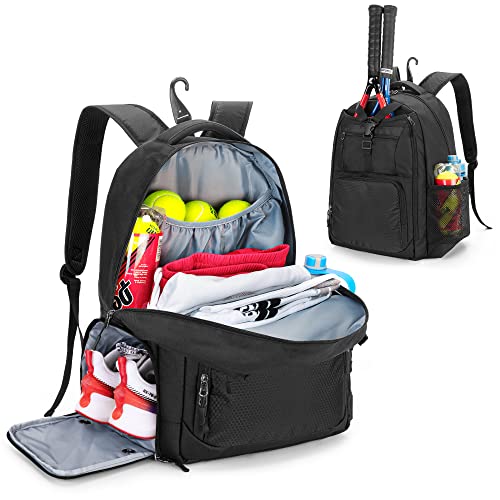DSLEAF Tennis Bag for Men/Women to Hold 2 Rackets, Tennis Backpack with Separate Shoe Space for Tennis Sport | Backpacks4Less