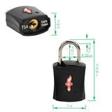 DUALCROWN 4 Pack TSA Approved Luggage Locks in Family Pack,Suitcase Lock TSA Approved;TSA Approved Travel Lock for Backpacks, Bags and Luggage That Airport Security Will not Clip, 4 Pack Mixed