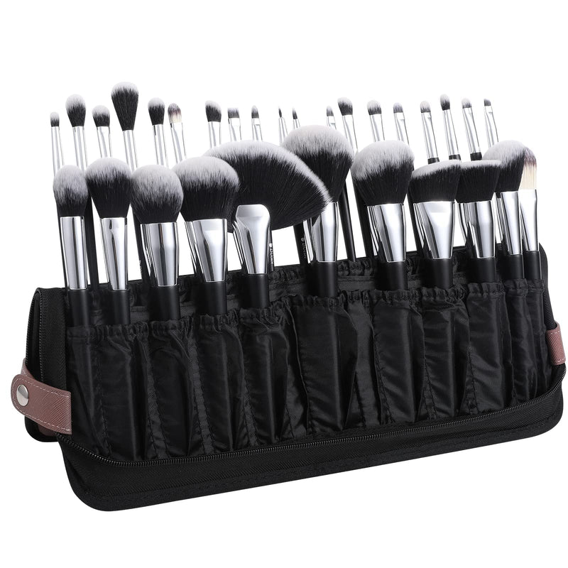 DUcare Makeup Brushes Organizer 30pcs Folding Travel Cases Makeup Brushes Stand - up Cosmetic Bag Artist Storage (only bag)