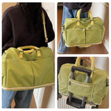 Duffle Bag Gym Bag for Men and Women, Expandable Travel Duffel Bag with Shoe and Wet Compartment，Waterproof Bags for Sports Fitness Workout Travel (Green)