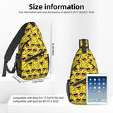 Dujiea Crossbody Backpack For Men Women Sling Bag, Yellow Cartoon Duck Chest Bag Shoulder Bag Lightweight One Strap Backpack Multipurpose Travel Hiking Daypack