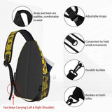 Dujiea Crossbody Backpack For Men Women Sling Bag, Yellow Cartoon Duck Chest Bag Shoulder Bag Lightweight One Strap Backpack Multipurpose Travel Hiking Daypack