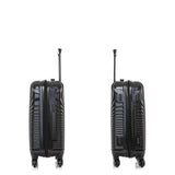 DUKAP INCEPTION Luggage with Spinner Wheels | Durable Lightweight Hardshell Suitcase, Travel Bag with Handle and Trolley, 20 - Inch Carry On Small Luggage | Black