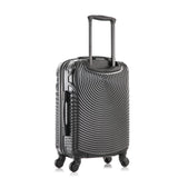DUKAP INCEPTION Luggage with Spinner Wheels | Durable Lightweight Hardshell Suitcase, Travel Bag with Handle and Trolley, 20 - Inch Carry On Small Luggage | Black