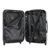 DUKAP INCEPTION Luggage with Spinner Wheels | Durable Lightweight Hardshell Suitcase, Travel Bag with Handle and Trolley, 20 - Inch Carry On Small Luggage | Black