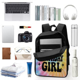 DUMIERTKL It's Me Hi I'm The Birthday Girl Backpack, 17 Inch Laptop Backpacks Unisex for Daily Travel Hiking Work Camping