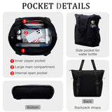 Duryarhall Tote Bag for Women, Lightweight Travel Tote Backpack Bags, Nylon Carry On Bag, Shoulder Bag for Work, Travel, Daily Use,Beach