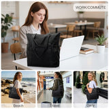 Duryarhall Tote Bag for Women, Lightweight Travel Tote Backpack Bags, Nylon Carry On Bag, Shoulder Bag for Work, Travel, Daily Use,Beach