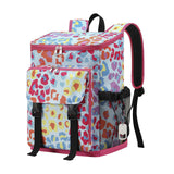 DYSHAYEN Cooler Backpack,Lightweight Backpack Cooler Insulated Leak Proof,30 Cans Soft Cooler Bag for Beach,Camping,Beach,Picnic,Lunch（Multi Leopard）