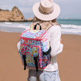DYSHAYEN Cooler Backpack,Lightweight Backpack Cooler Insulated Leak Proof,30 Cans Soft Cooler Bag for Beach,Camping,Beach,Picnic,Lunch（Multi Leopard）