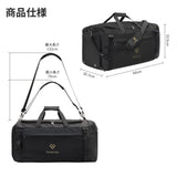 Eackrola Large Sports Gym Bag, Travel Duffel bag with Wet Pocket & Shoes Compartment for men women, 65L, Lightweight（Black）