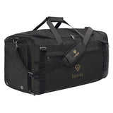 Eackrola Large Sports Gym Bag, Travel Duffel bag with Wet Pocket & Shoes Compartment for men women, 65L, Lightweight（Black）