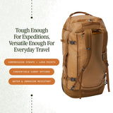 Eagle Creek Cargo Hauler Wheeled Duffel - Durable Duffel Bag for Travel - Easy Access Compartment - Deployable Backpack Straps - Lockable Zipper Opening - Iron Orange - 130L