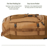 Eagle Creek Cargo Hauler Wheeled Duffel - Durable Duffel Bag for Travel - Easy Access Compartment - Deployable Backpack Straps - Lockable Zipper Opening - Iron Orange - 130L