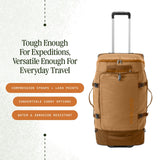 Eagle Creek Cargo Hauler XT Wheeled Duffel - Wheeled Backpack Duffel - Deployable Backpack Straps - Lockable U - Lid & Easy Access Compartment - 29" - Iron Orange