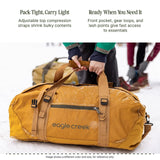 Eagle Creek No Matter What Duffel Bag - Eco Friendly Duffel for Sustainable Travel - Adjustable Shoulder Strap - Multiple Carry Options - Easy to Store - Atlantic Blue - 40L