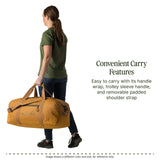 Eagle Creek No Matter What Duffel Bag - Eco Friendly Duffel for Sustainable Travel - Adjustable Shoulder Strap - Multiple Carry Options - Easy to Store - Atlantic Blue - 60L