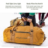 Eagle Creek No Matter What Duffel Bag - Eco Friendly Duffel for Sustainable Travel - Adjustable Shoulder Strap - Multiple Carry Options - Easy to Store - Atlantic Blue - 90L