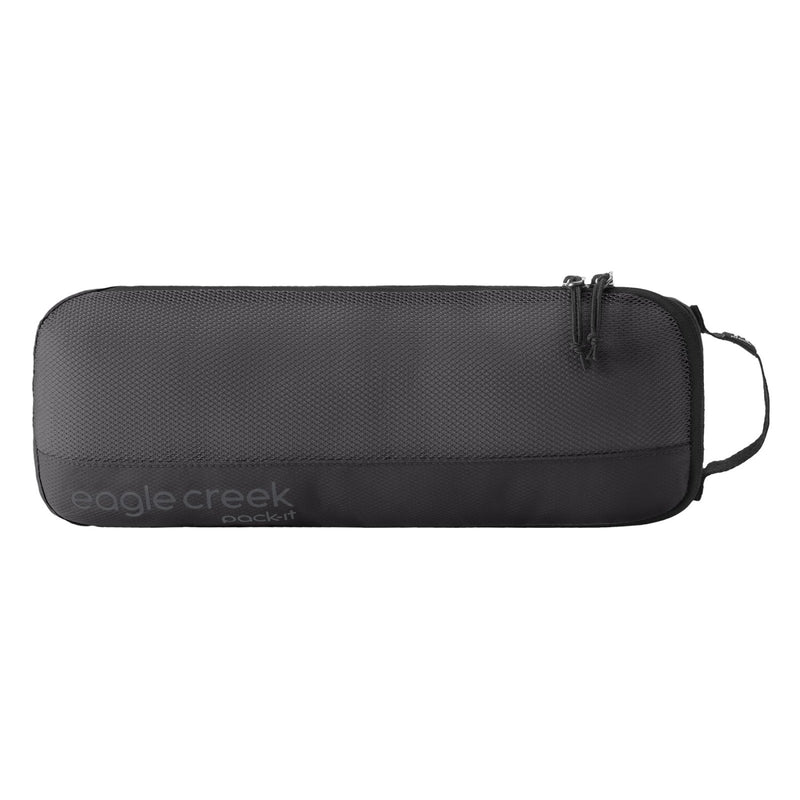 Eagle Creek Pack - It Reveal Slim Cube M - Compact Travel Organizer for Hair Styling Tools, Belts, & Small Items - Travel Accessories - Black