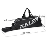 EALER Baseball Bat Tote Bag & T - ball, Softball Equipment Bag - Gear for Kids, Youth, and Adults Holds Bat, Helmet, Glove, Cleats, Shoes and More（Black）