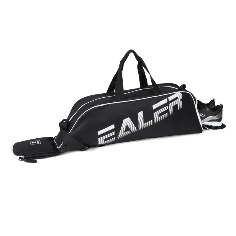 EALER Baseball Bat Tote Bag & T - ball, Softball Equipment Bag - Gear for Kids, Youth, and Adults Holds Bat, Helmet, Glove, Cleats, Shoes and More（Black）
