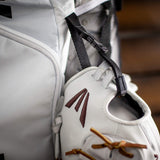 Easton | JEN SCHRO Catcher's Backpack | Fastpitch Softball Equipment Bag | White