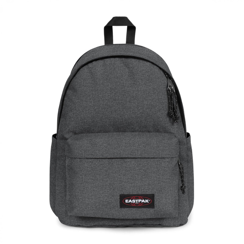 EASTPAK Day Office – 31 L Laptop Backpack for 16 - Inch Devices - Secure Business Durable Travel Carry - On, Bottle Pocket Holder, Black Denim