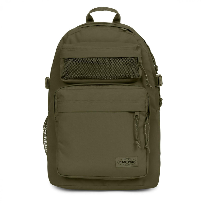 EASTPAK Double Pro – 32L Performance Backpack with 16" Laptop Sleeve, Dual Compartments, Security Pocket, Bottle Holder & Organizer, Dark Grass