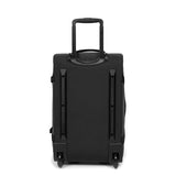 Eastpak Duffel Pack Wheel S – 38L Wheeled Duffel with Telescopic Handle, Convertible Backpack Straps, Weatherproof Finish & Gear Loops, Tarp Black