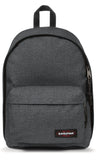 EASTPAK Out Of Office – 31L Backpack with Dual Compartments, 16” Laptop Sleeve, Security Pocket, Bottle Holder & Air Mesh Straps, Black Denim