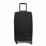 EASTPAK Trans4 M – 68L Large Wheeled Luggage with Dual Compartments, TSA Lock, 360° Spinner Wheels, and Diamond - Embossed Handle, Black