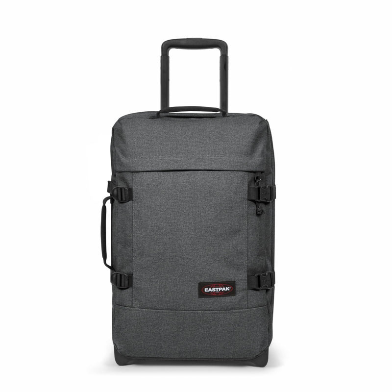 Eastpak Tranverz S – 42L Large Wheeled Luggage with Dual Compartments, TSA Lock, Compression Straps & Smooth - Wheeling System, Black Denim