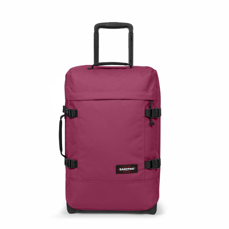 EASTPAK Tranverz S – 42L Small Wheeled Luggage with Dual Compartments, TSA Lock, Compression Straps & Smooth - Wheeling System, Wine Burgundy