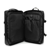 EASTPAK Travelpack – 42L Cabin-Size Duffel Backpack with Dual Compartments, 17" Laptop Sleeve, Vegan Design & Adjustable Straps, Tarp Black