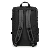 EASTPAK Travelpack – 42L Cabin-Size Duffel Backpack with Dual Compartments, 17" Laptop Sleeve, Vegan Design & Adjustable Straps, Tarp Black