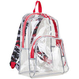 Eastsport Clear Backpack Stadium Approved See Through Transparent Heavy Duty with Padded Adjustable Straps – Perfect for Travel, | Backpacks4Less