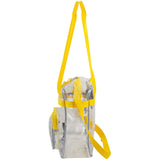 Eastsport Clear Bag for Stadium Events 12×5×12 Clear Tote Lunch Bag with Reinforced Straps for Work and Sporting Events, Yellow