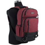 Eastsport Elevated Multi - Compartment Luggage Hiking Camping Outdoors Weekender Travel Large Bookbag Backpack Daypack Rusksack Bag, Maroon