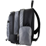 Eastsport Extra Large Backpack Expandable Oversized For Travel Hiking Work Camping Sports Outdoors With Drawstring Bag 18x13.5x9.5 Mochila De Viaje Ash Gray Black