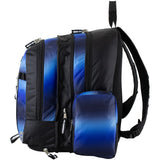 Eastsport Extra Large Backpack Expandable Oversized For Travel Hiking Work Camping Sports Outdoors With Drawstring Bag 18x13.5x9.5 Mochila De Viaje Blue Ombre Black