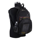 Eastsport Heavy Duty Mesh Sport Backpack Daypack Bookbag Bag See Through for Travel, Swim, Gym, Beach, 17.5 Inches, Onyx