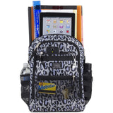 Eastsport Lunch Backpack Travel College Laptop Bookbag, Reusable Insulated Food Snack Cooler Lunchbox Set, for Work, Outdoor, Midnight Cheetah