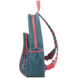 Eastsport Mesh Backpack, College Bookbag, Lightweight See Through for Travel, Swim, Gym, 17.5 Inches, Aqua Haze Sweet Coral