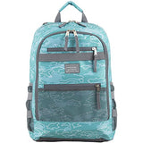 Eastsport Travel College Laptop Lunch Backpack Bookbag, Reusable Insulated Food Snack Cooler Lunchbox Set, for Work, Outdoor, Ocean Paradise