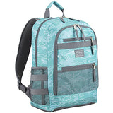 Eastsport Travel College Laptop Lunch Backpack Bookbag, Reusable Insulated Food Snack Cooler Lunchbox Set, for Work, Outdoor, Ocean Paradise