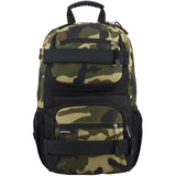 Eastsport Travel Skateboard Backpack Double Strap Laptop Bag Multi - Sport Design for Men and Women, Army Camo